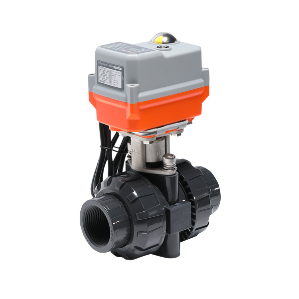 24VAC/DC 0-10V 2 Way 1/2" 3/4" 1" 2" 1-1/4" 1-1/2" 2" PVC  Proportional Integral Control Electrical Motorized Ball Valve