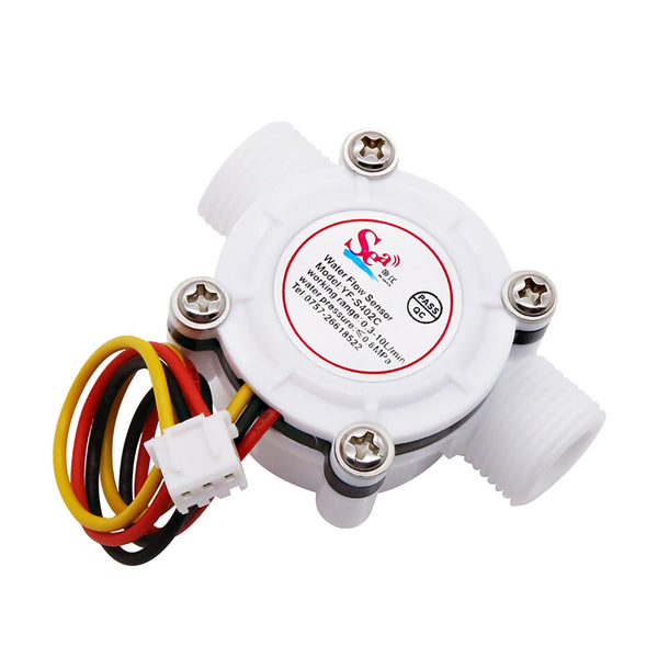 5VDC Water Flow Sensor 3/8" Turbine Flowmeter Industrial-grade Large Flowmeter Pulse Signal