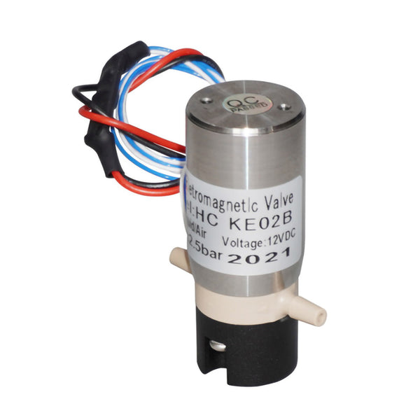 12V/24V Solenoid Valve 2 Way Normally Closed Micro Diaphragm Valve PPS Plastic Resistant to Weak Acids and Alkalis Quick Installation KE02B